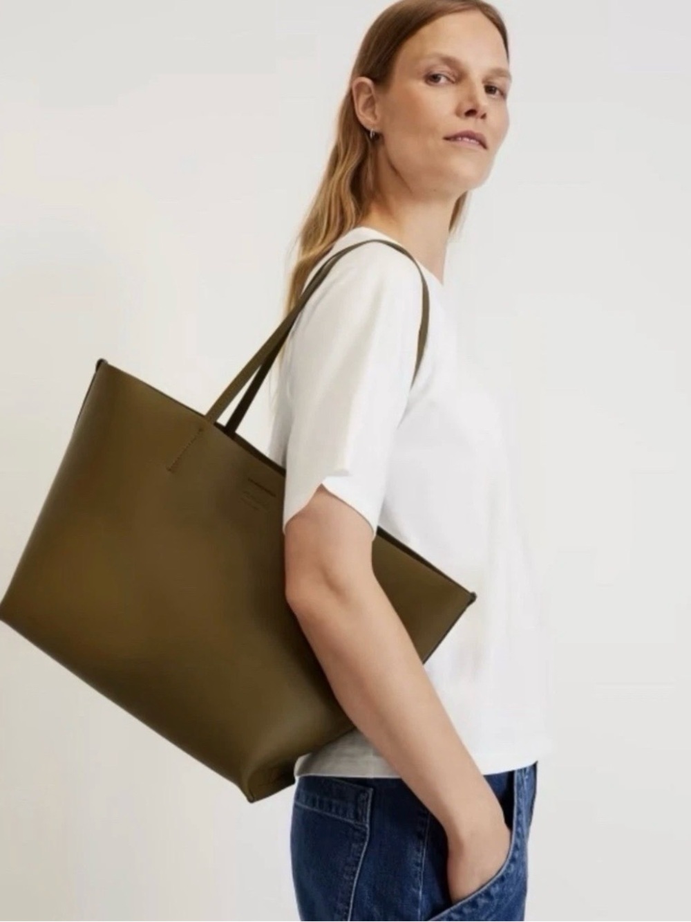 Everlane The Luxe Italian Leather Tote Bag